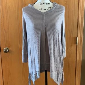 Pull over top with hoodie